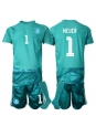 Otroške Nogometnih dresov Nemčija Manuel Neuer #1 Vratar Domači SP 2026 Kratki rokavi (+ hlače)